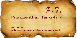 Princzenthal Tankréd névjegykártya